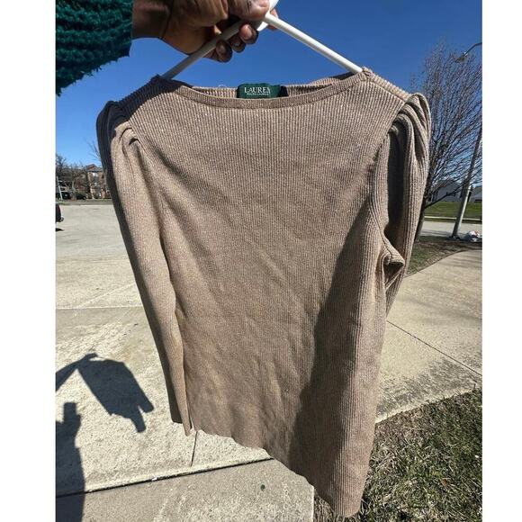 Lauren Ralph Lauren Women’s Rib Knit Blouson Sleeve Long Sleeve Sweater Size Xl - Picture 14 of 15
